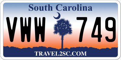 SC license plate VWW749