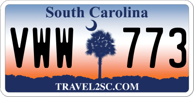 SC license plate VWW773