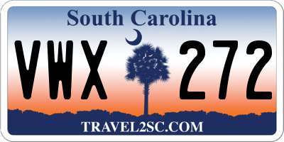 SC license plate VWX272