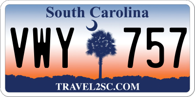 SC license plate VWY757