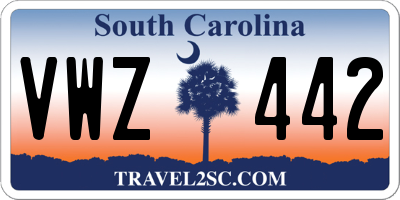 SC license plate VWZ442
