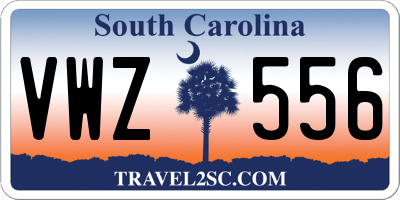 SC license plate VWZ556