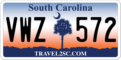 SC license plate VWZ572