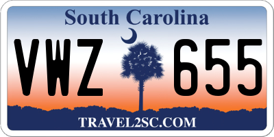 SC license plate VWZ655