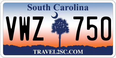 SC license plate VWZ750