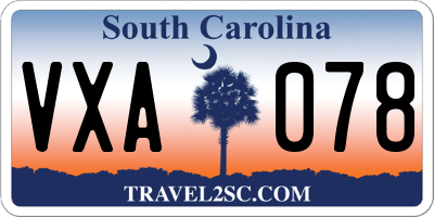 SC license plate VXA078