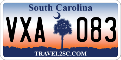 SC license plate VXA083