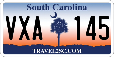 SC license plate VXA145
