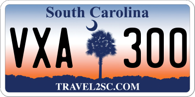 SC license plate VXA300