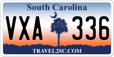 SC license plate VXA336