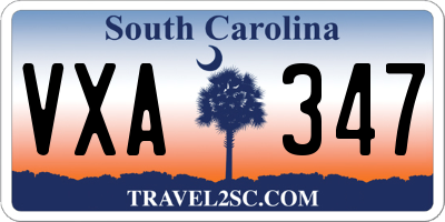 SC license plate VXA347
