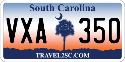 SC license plate VXA350