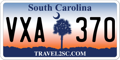 SC license plate VXA370