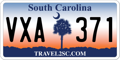 SC license plate VXA371