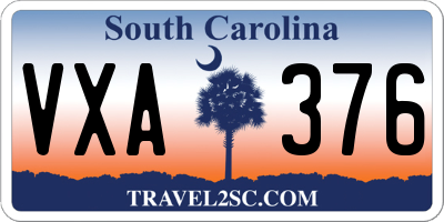 SC license plate VXA376