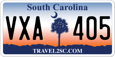 SC license plate VXA405