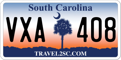 SC license plate VXA408