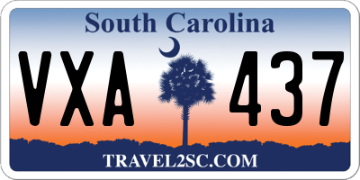 SC license plate VXA437
