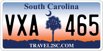 SC license plate VXA465