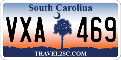 SC license plate VXA469