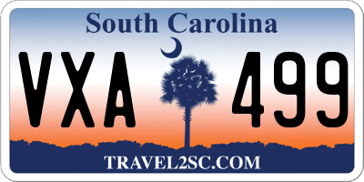 SC license plate VXA499