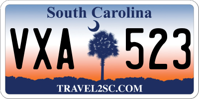 SC license plate VXA523
