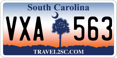 SC license plate VXA563