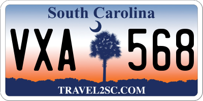 SC license plate VXA568