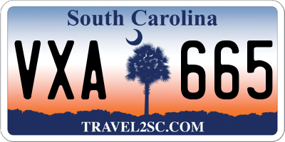 SC license plate VXA665