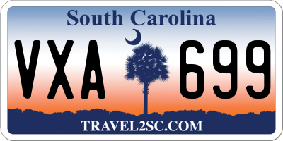 SC license plate VXA699