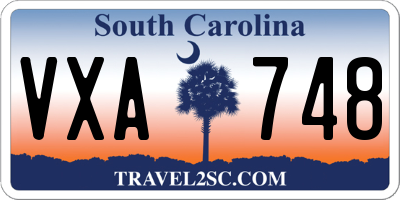 SC license plate VXA748