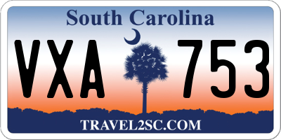 SC license plate VXA753