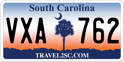SC license plate VXA762
