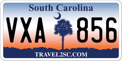 SC license plate VXA856