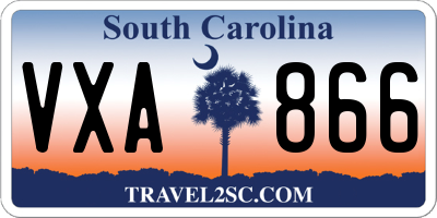 SC license plate VXA866