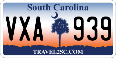 SC license plate VXA939