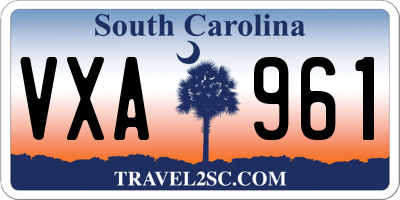 SC license plate VXA961
