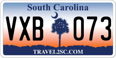 SC license plate VXB073