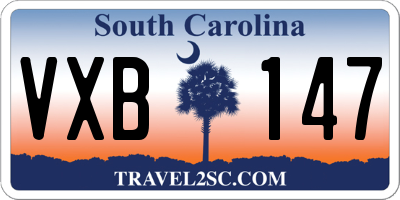 SC license plate VXB147