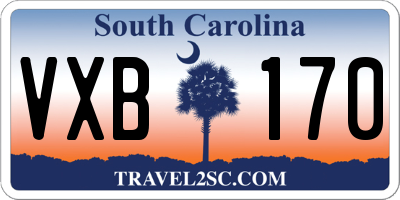 SC license plate VXB170