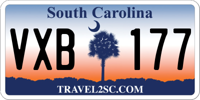 SC license plate VXB177