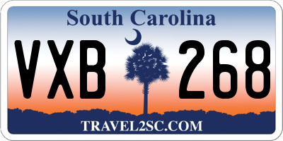 SC license plate VXB268