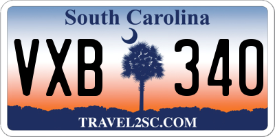 SC license plate VXB340