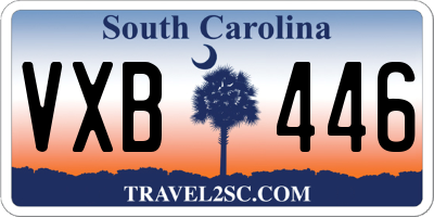 SC license plate VXB446