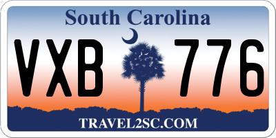 SC license plate VXB776