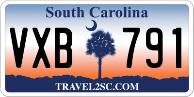SC license plate VXB791