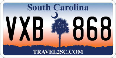 SC license plate VXB868