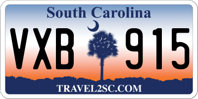 SC license plate VXB915