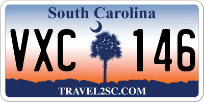 SC license plate VXC146