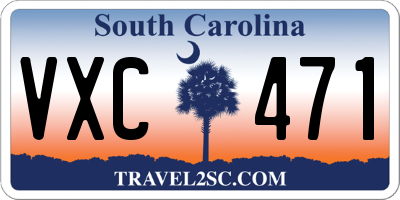 SC license plate VXC471